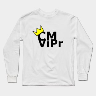 CMViPr Crown Black Long Sleeve T-Shirt